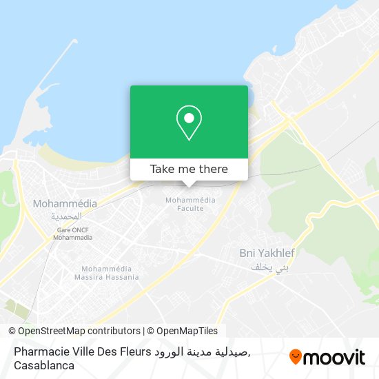 Pharmacie Ville Des Fleurs صيدلية مدينة الورود map
