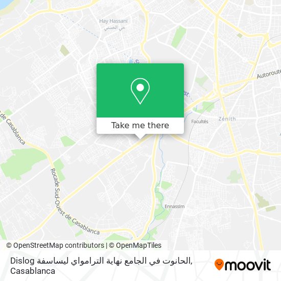 Dislog الحانوت في الجامع نهاية الترامواي ليساسفة map