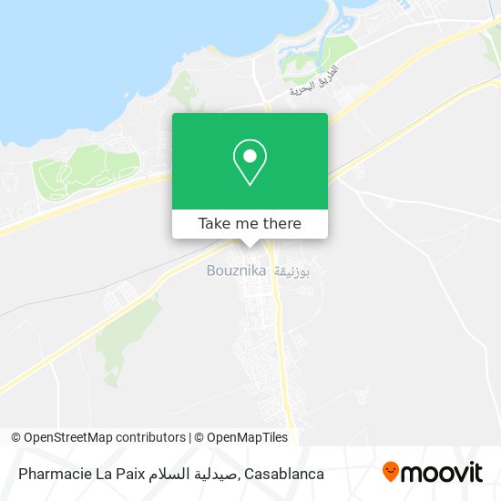 Pharmacie La Paix صيدلية السلام plan