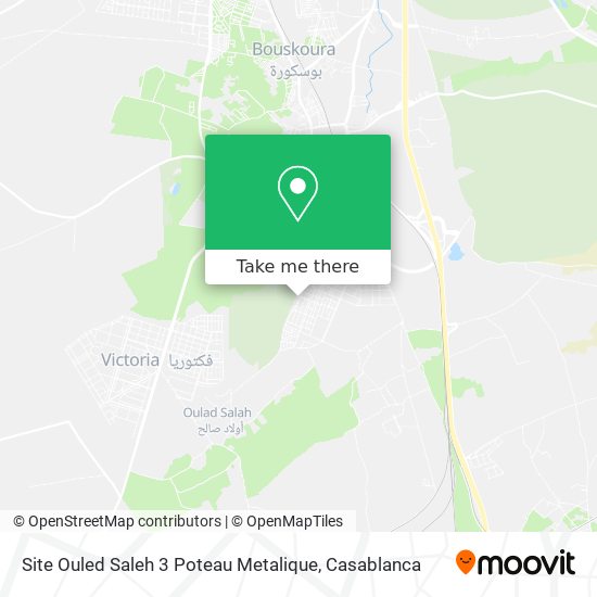 Site Ouled Saleh 3 Poteau Metalique map