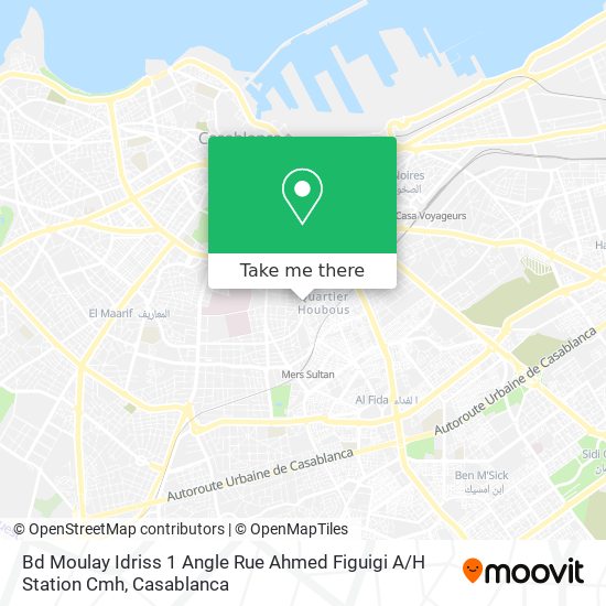 Bd Moulay Idriss 1 Angle Rue Ahmed Figuigi A / H Station Cmh map