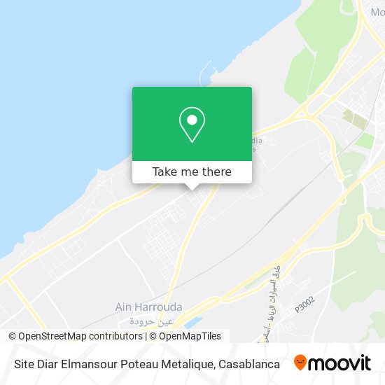 Site Diar Elmansour Poteau Metalique map