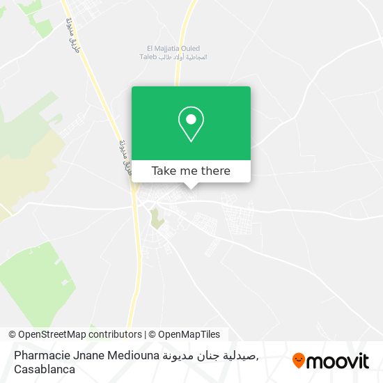 Pharmacie Jnane Mediouna صيدلية جنان مديونة map