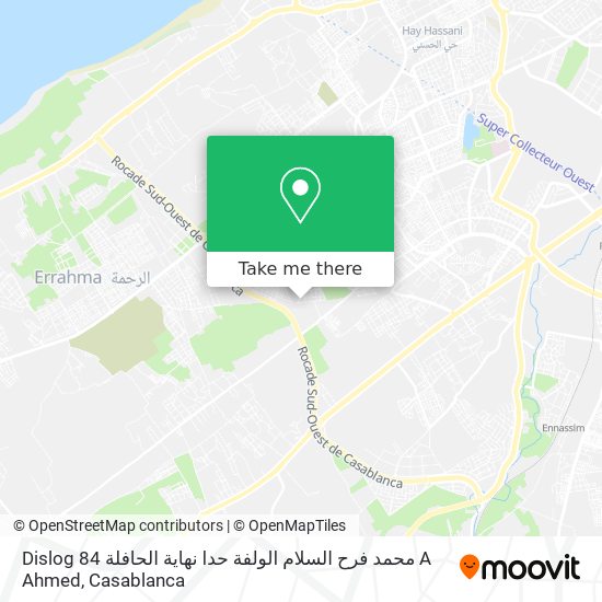 Dislog محمد فرح السلام الولفة حدا نهاية الحافلة 84 A Ahmed map
