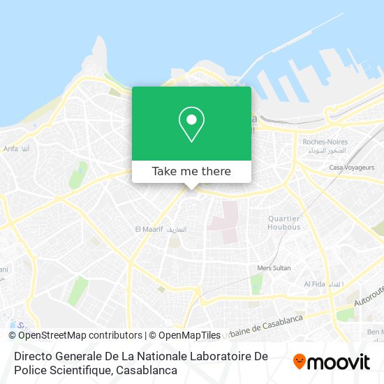 Directo Generale De La Nationale Laboratoire De Police Scientifique map