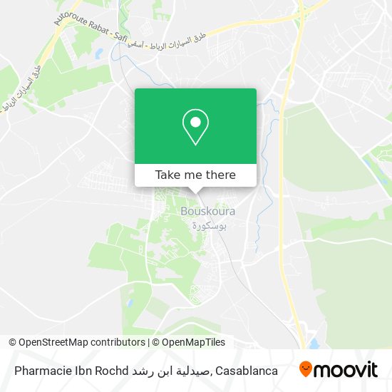 Pharmacie Ibn Rochd صيدلية ابن رشد map