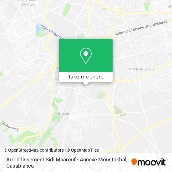 Arrondissement Sidi Maarouf - Annexe Moustakbal plan