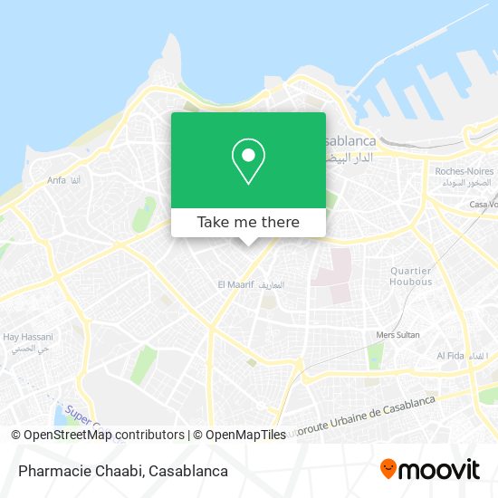 Pharmacie Chaabi map