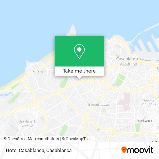 Hotel Casablanca map