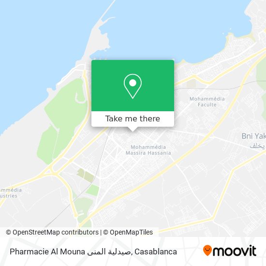 Pharmacie Al Mouna صيدلية المنى plan