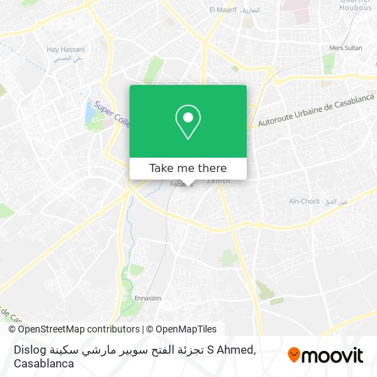 Dislog تجزئة الفتح سوبير مارشي سكينة S Ahmed map