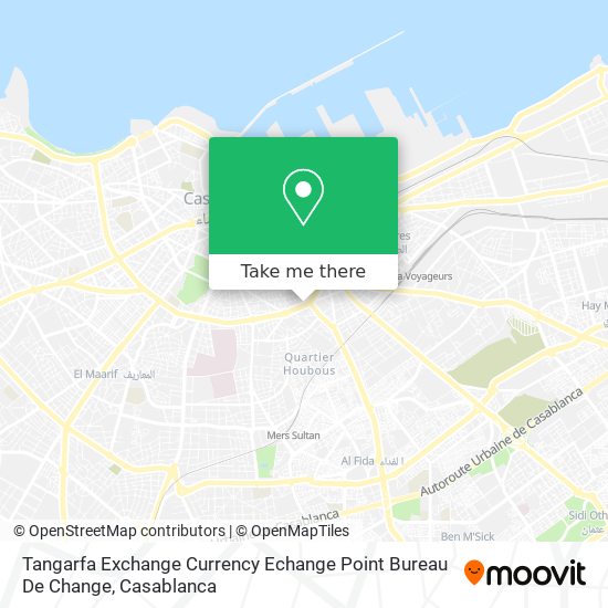 Tangarfa Exchange Currency Echange Point Bureau De Change map