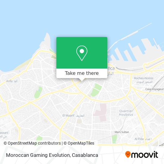 Moroccan Gaming Evolution map