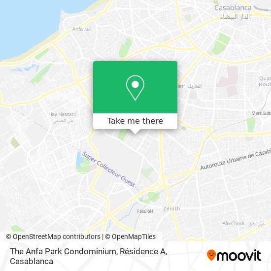 The Anfa Park Condominium, Résidence A map