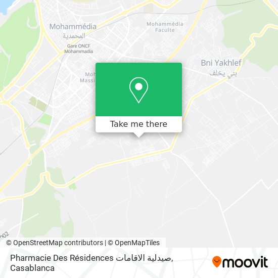 Pharmacie Des Résidences صيدلية الاقامات map