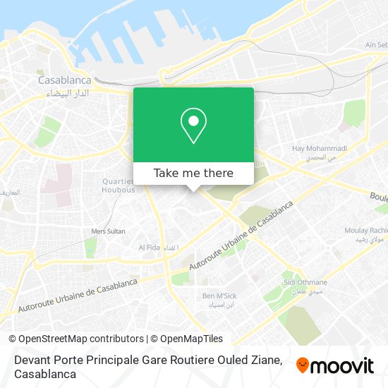 Devant Porte Principale Gare Routiere Ouled Ziane map