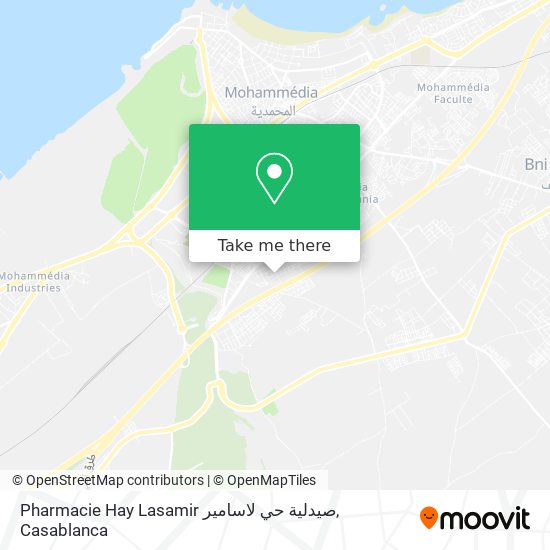 Pharmacie Hay Lasamir صيدلية حي لاسامير plan