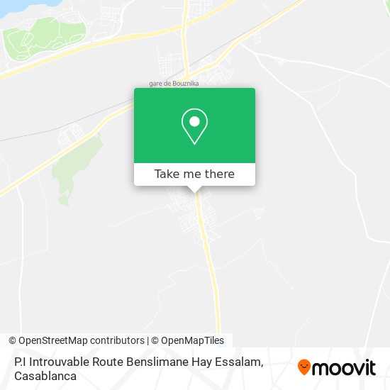 P.I Introuvable Route Benslimane Hay Essalam map