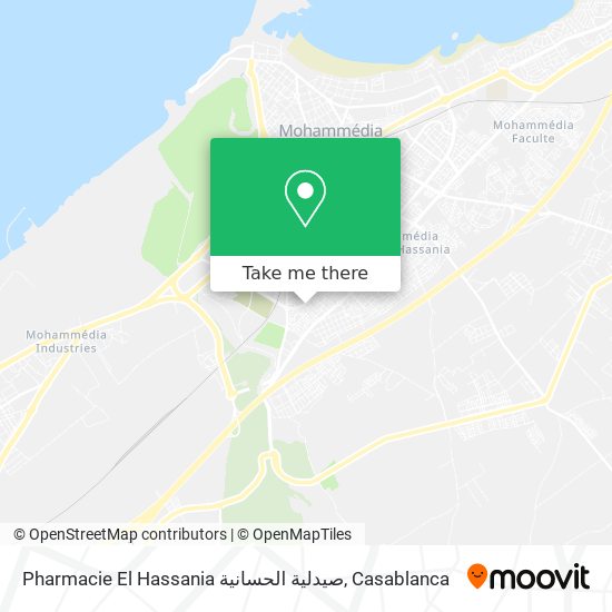 Pharmacie El  Hassania صيدلية الحسانية plan