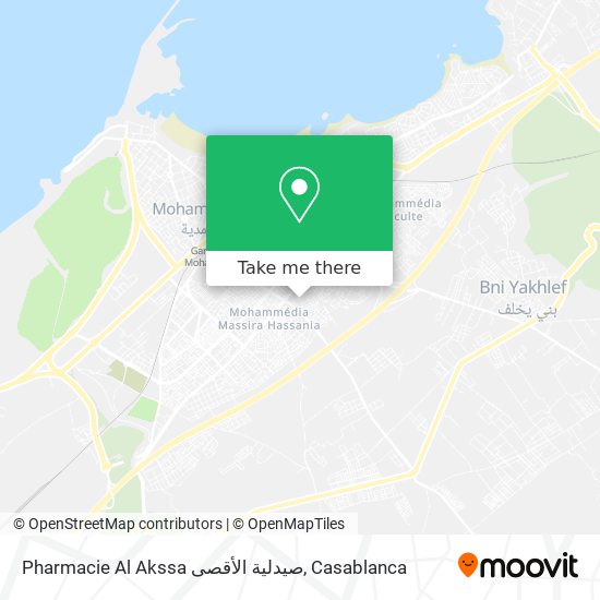 Pharmacie Al Akssa صيدلية الأقصى plan