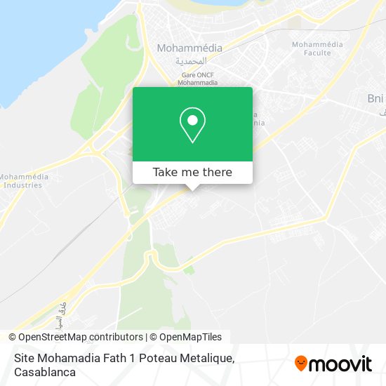 Site Mohamadia Fath 1 Poteau Metalique plan