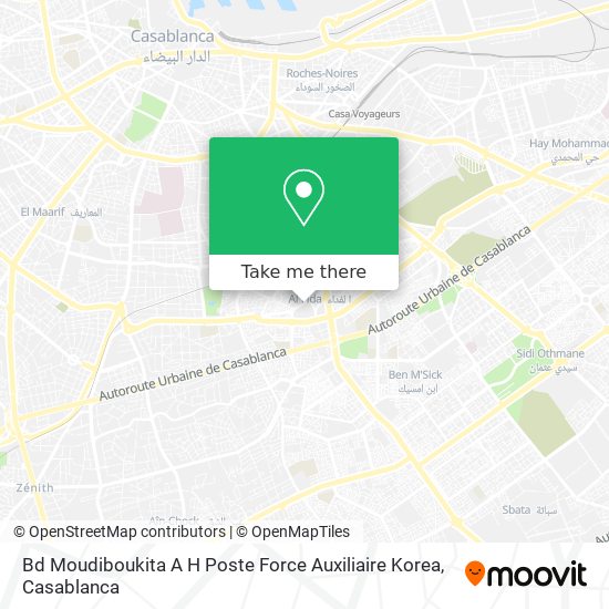 Bd Moudiboukita A H Poste Force Auxiliaire Korea map