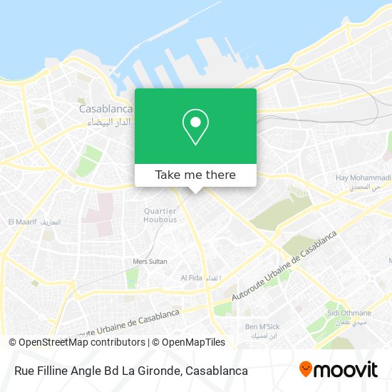 Rue Filline Angle Bd La Gironde map