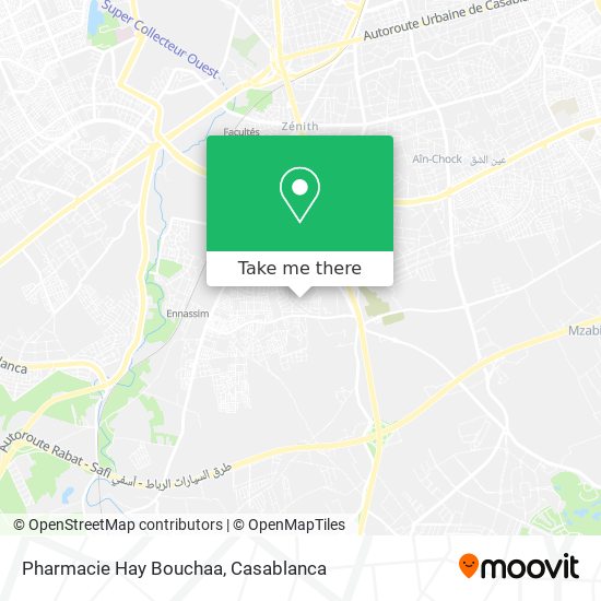 Pharmacie Hay Bouchaa map