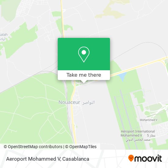 Aeroport Mohammed V map