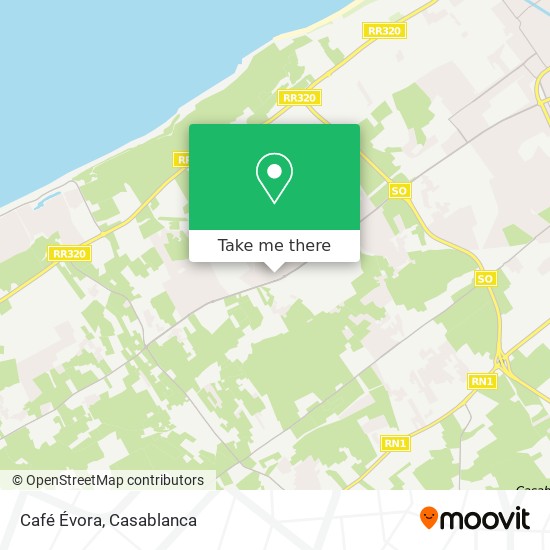 Café Évora map