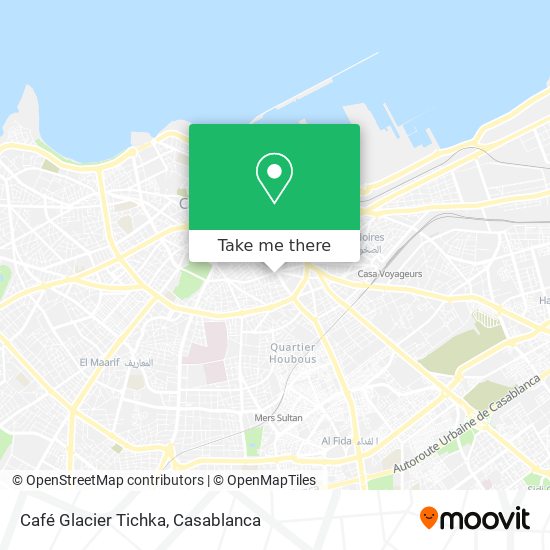 Café Glacier Tichka map