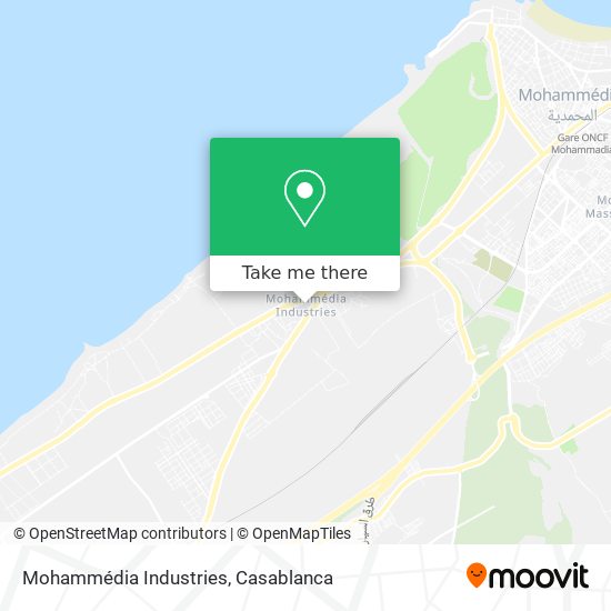 Mohammédia Industries map