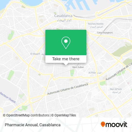 Pharmacie Anoual map