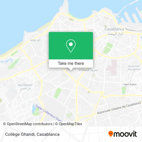 Collège Ghandi map