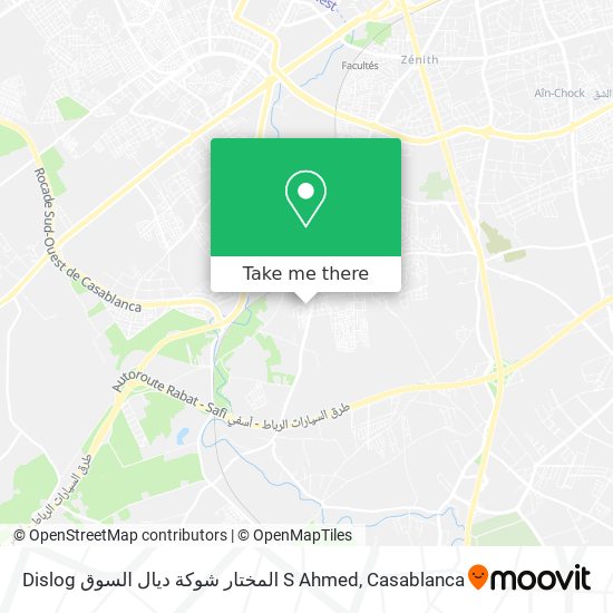 Dislog المختار شوكة ديال السوق S Ahmed map