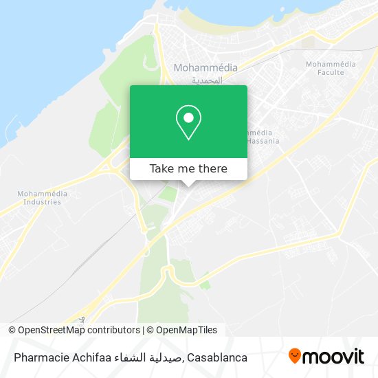 Pharmacie Achifaa صيدلية الشفاء map