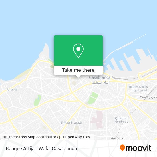 Banque Attijari Wafa map