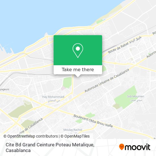 Cite Bd Grand Ceinture Poteau Metalique map