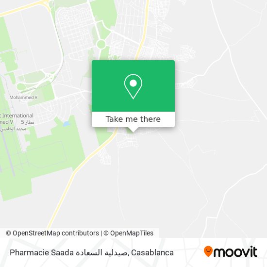 Pharmacie Saada صيدلية السعادة plan