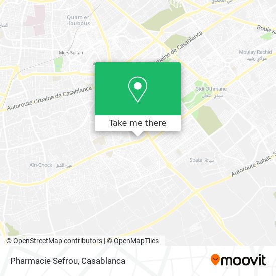 Pharmacie Sefrou map