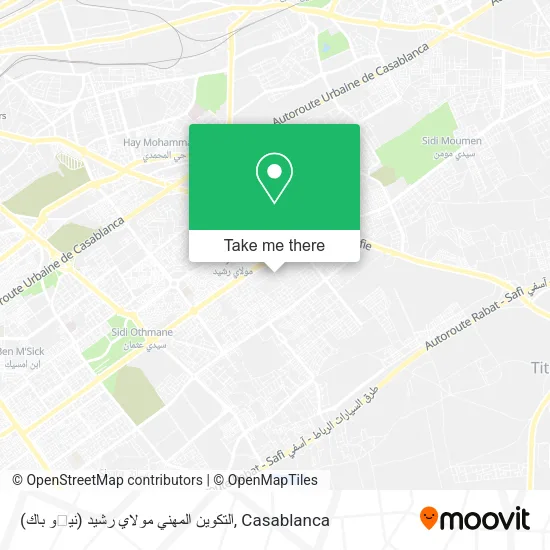 التكوين المهني مولاي رشيد (نيڤو باك) map