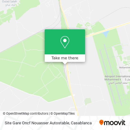 Site Gare Oncf Nouasser Autostable map