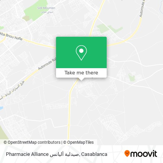 Pharmacie Alliance صيدلية أليانس map