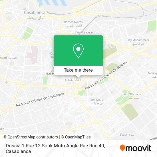 Drissia 1 Rue 12 Souk Moto Angle Rue Rue 40 map