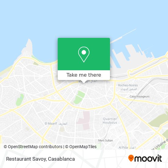 Restaurant Savoy map