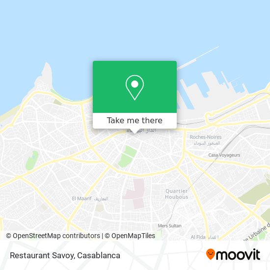 Restaurant Savoy plan