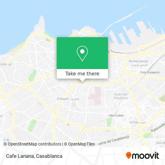 Cafe Lanana map