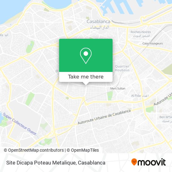 Site Dicapa Poteau Metalique map