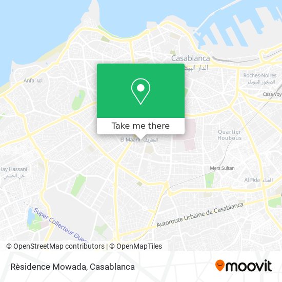 Rèsidence Mowada map