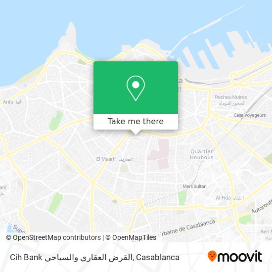 Cih Bank القرض العقاري والسياحي map